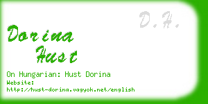 dorina hust business card
